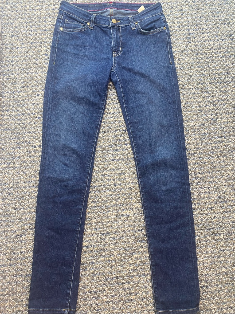 kate spade Navy Skinny Jeans - Dark Indigo Wash
